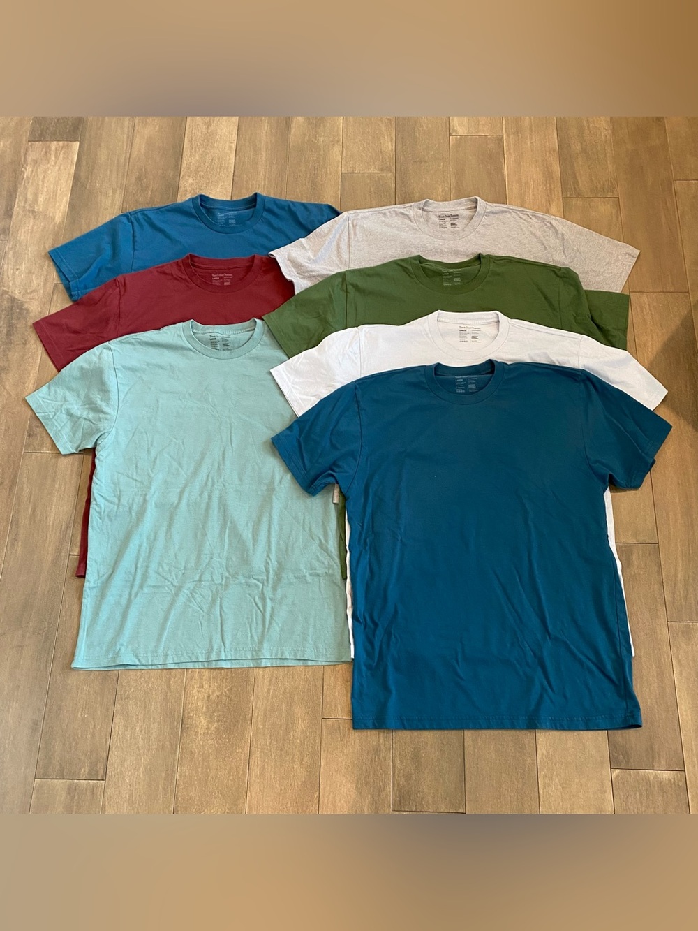 Fresh Clean Threads Tee Bundle Lot of 7 - Men’s Large Crew Neck
